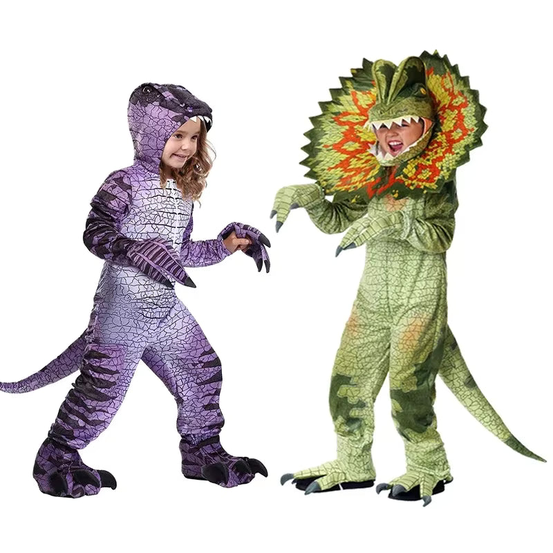 Børns Triceratops Dinosaur Kostume til Leg og Fest 0
