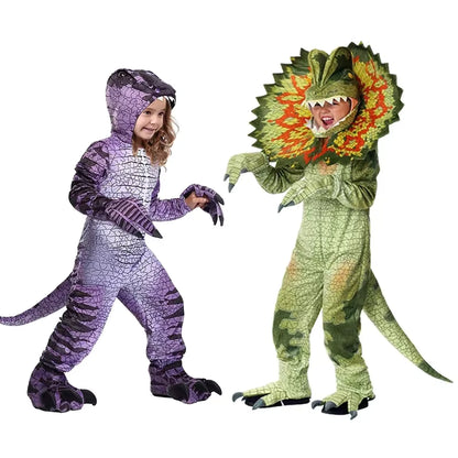 Børns Triceratops Dinosaur Kostume til Leg og Fest 0