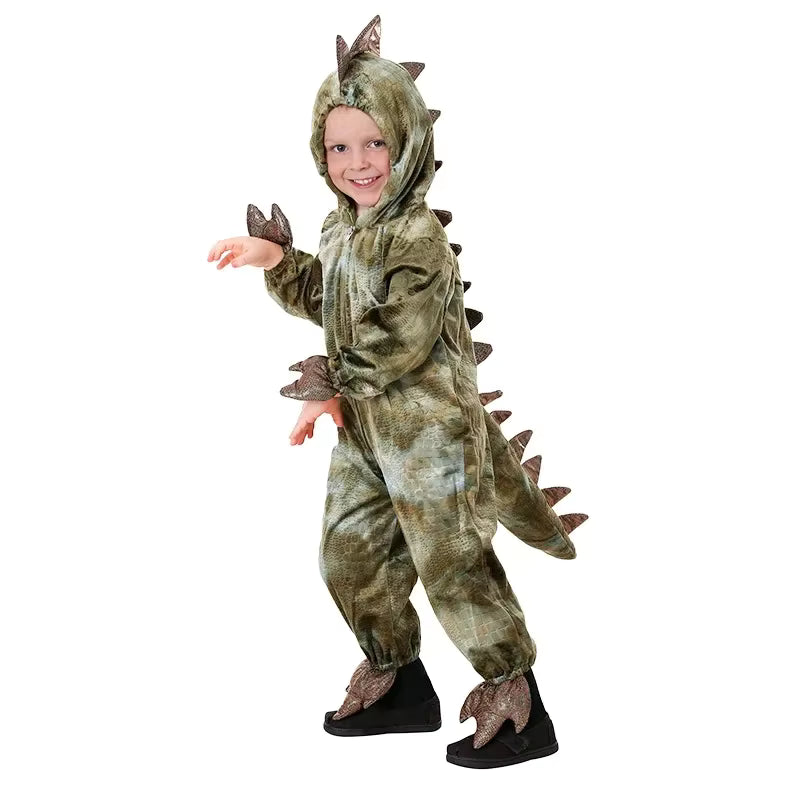 Børns Triceratops Dinosaur Kostume til Leg og Fest 12