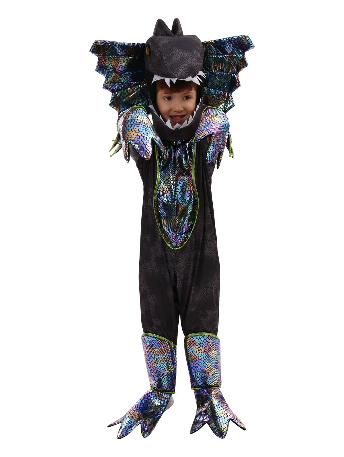 Børns Triceratops Dinosaur Kostume til Leg og Fest 14