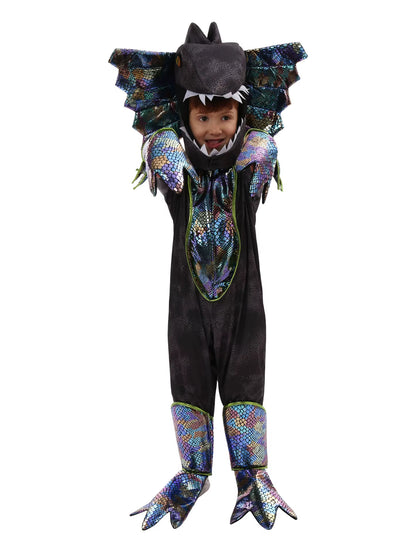 Børns Triceratops Dinosaur Kostume til Leg og Fest 14