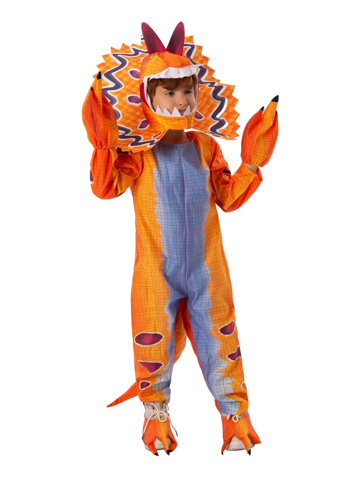 Børns Triceratops Dinosaur Kostume til Leg og Fest 5