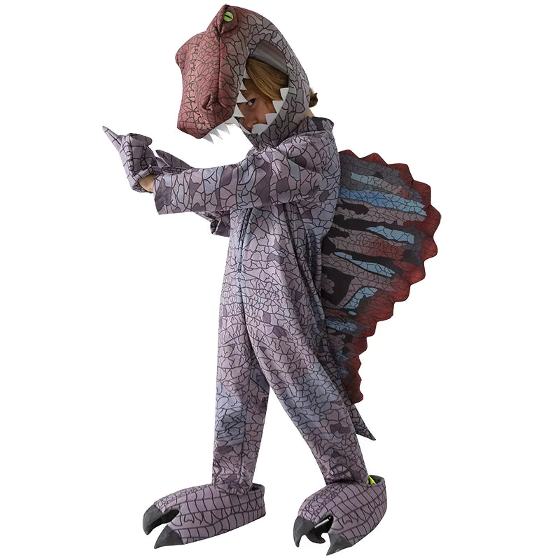 Børns Triceratops Dinosaur Kostume til Leg og Fest 7
