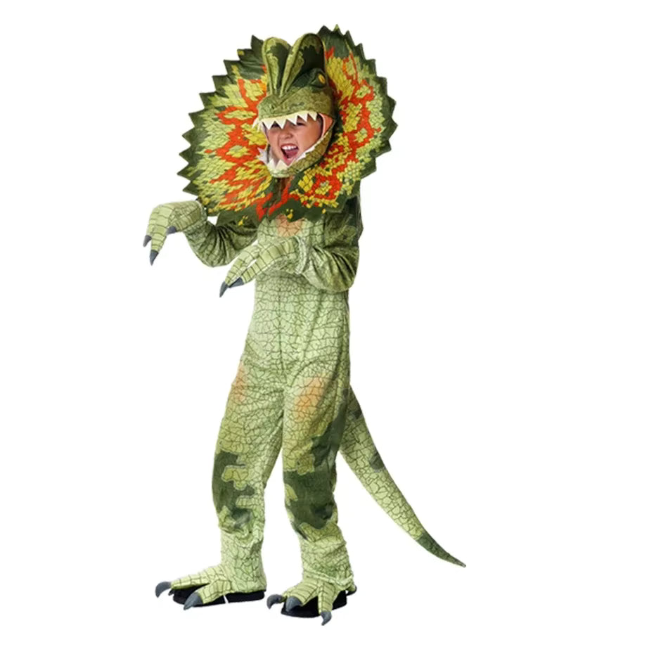 Børns Triceratops Dinosaur Kostume til Leg og Fest 8