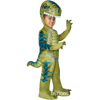 Børns Triceratops Dinosaur Kostume til Leg og Fest 9