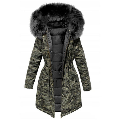 Camo vinterjakke til kvinder