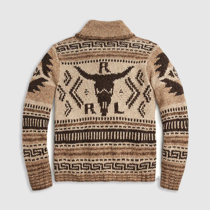 Cardigan Til Mænd Med Aztec Mønster - Komfortabel Stil Til Herre 1
