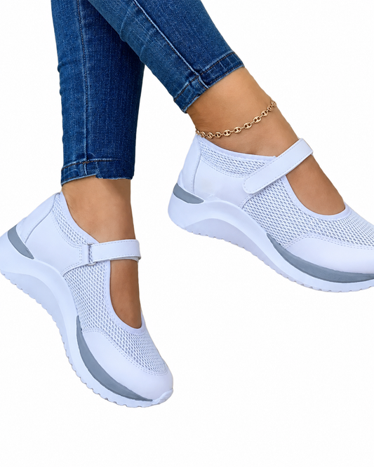 Kvinders Sneakers Strikket Casual Gummi Sål