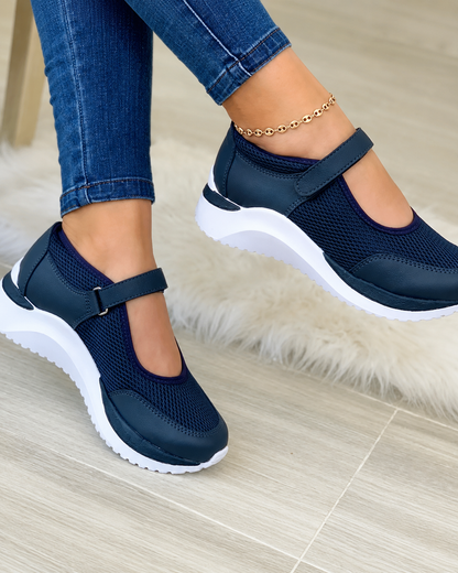 Kvinders Sneakers Strikket Casual Gummi Sål