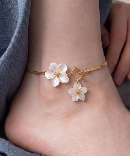 Dame Ankelkæde med Blomsterdesign 0