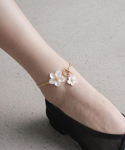 Dame Ankelkæde med Blomsterdesign 2