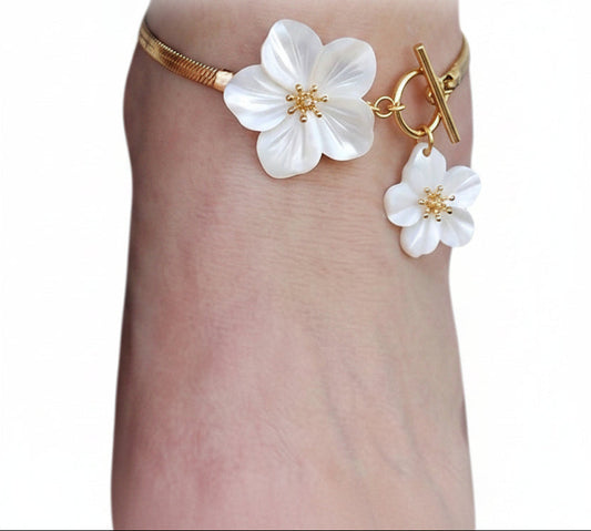 Dame Ankelkæde med Blomsterdesign 3