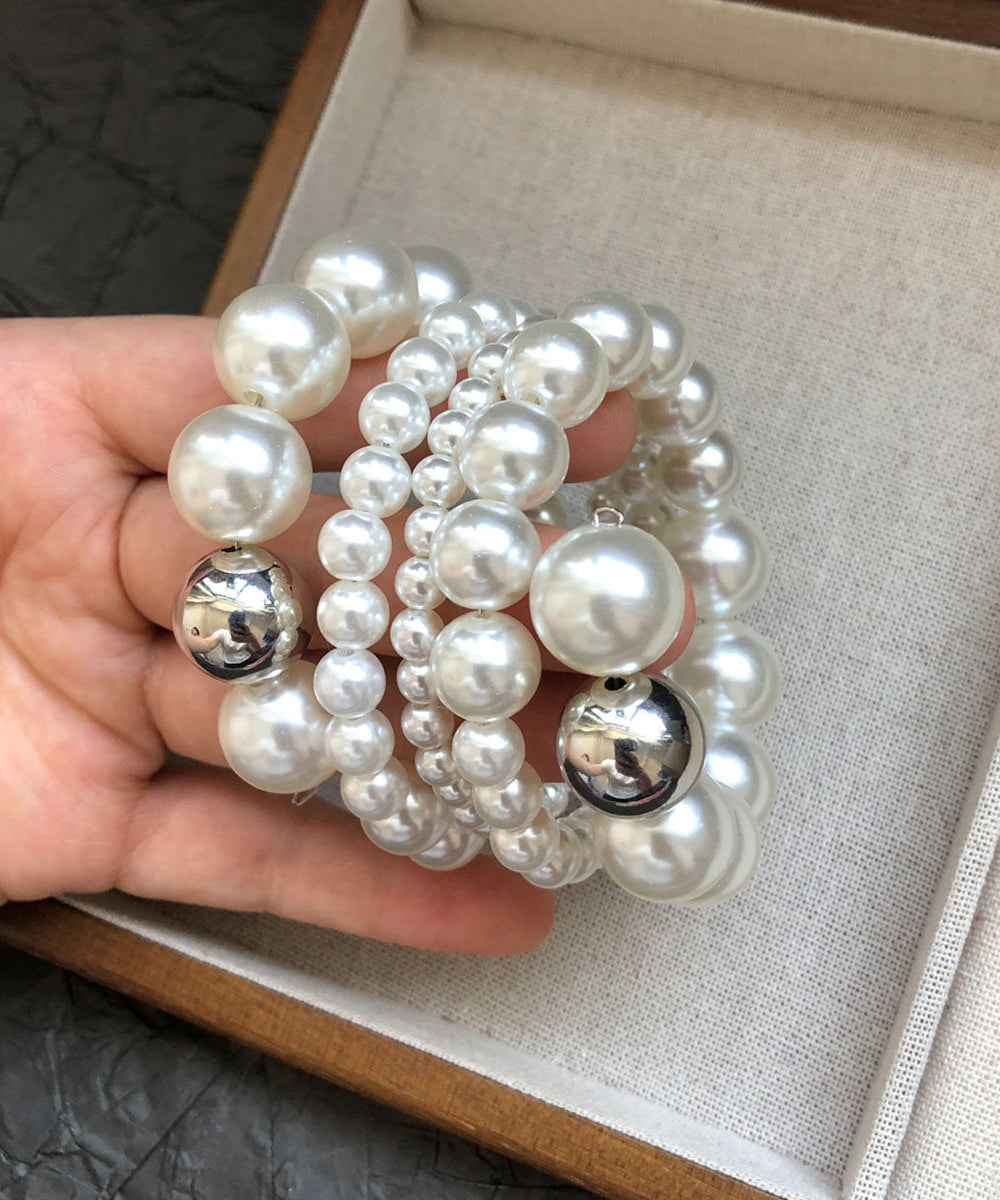 Dame Armbånd Flere Lag Perler og Metal Patchwork 3
