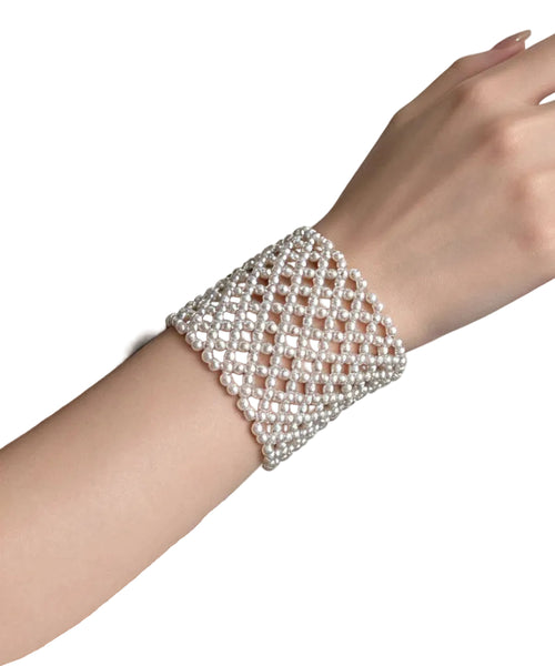 Dame Armbånd Perlebroderet Elastisk Design 0
