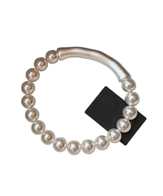Dame Armbånd med Perle og Bambus Detaljer 0