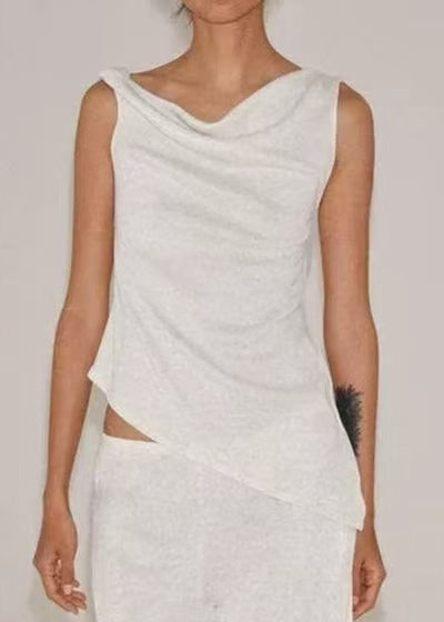 Dame Asymmetrisk Skjorte Casual Stil 0