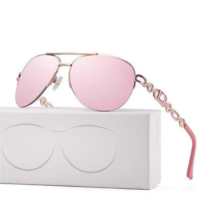 Dame Aviator Solbriller med Kædedetalje 13