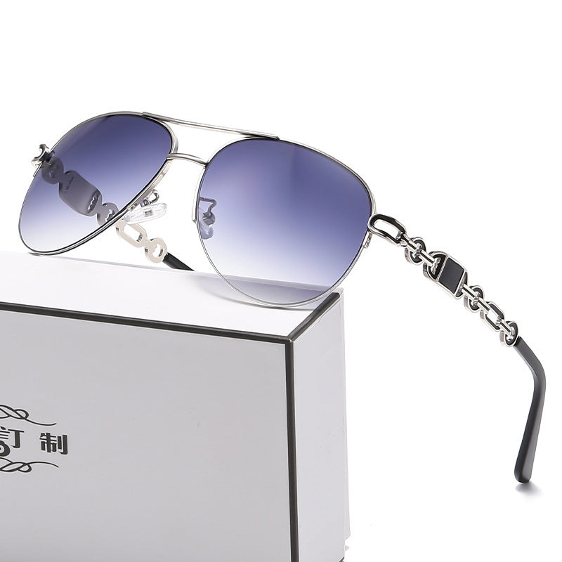 Dame Aviator Solbriller med Kædedetalje 6