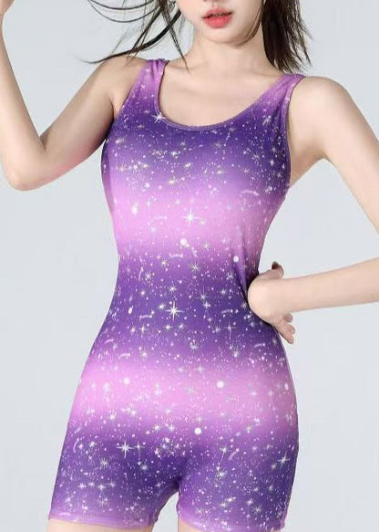 Dame Badedragt Stjerneprint Med Gradient Farve 3