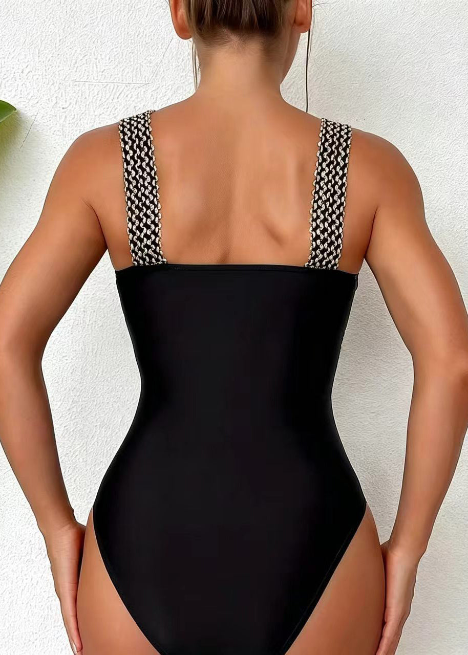 Dame Badetøj Bodysuit Boho Stil med Patchwork Design 1