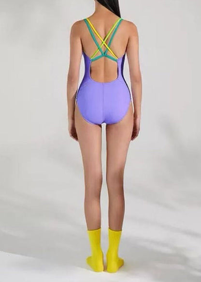 Dame Badetøj Bodysuit Med Krydsremme 3