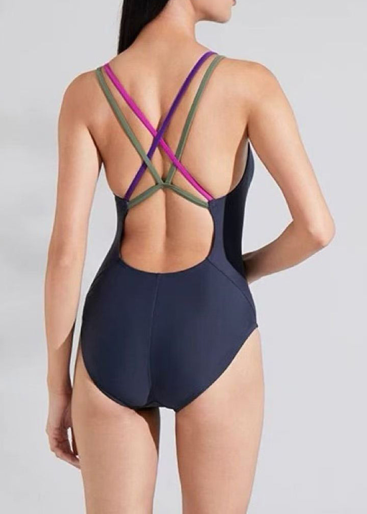Dame Badetøj Bodysuit Med Krydsremme 4
