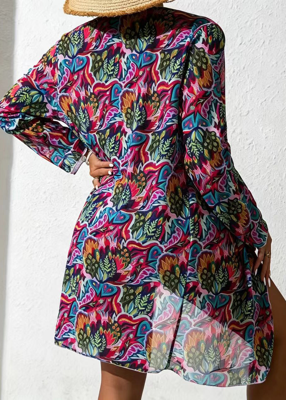 Dame Badetøj Tre-delt Sæt med Boheme Print 1