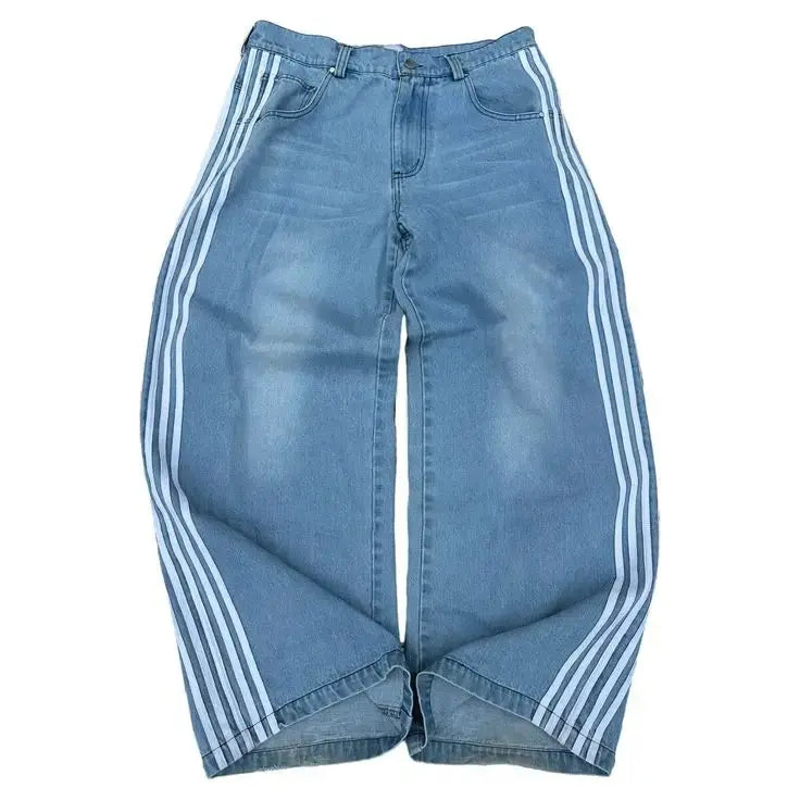 Dame Baggy Jeans Høj Talje 0