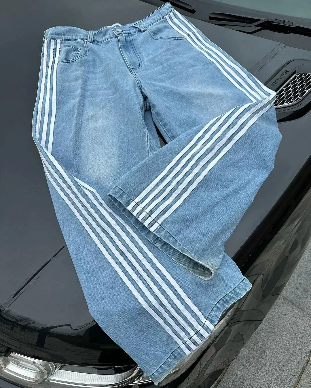 Dame Baggy Jeans Høj Talje 4