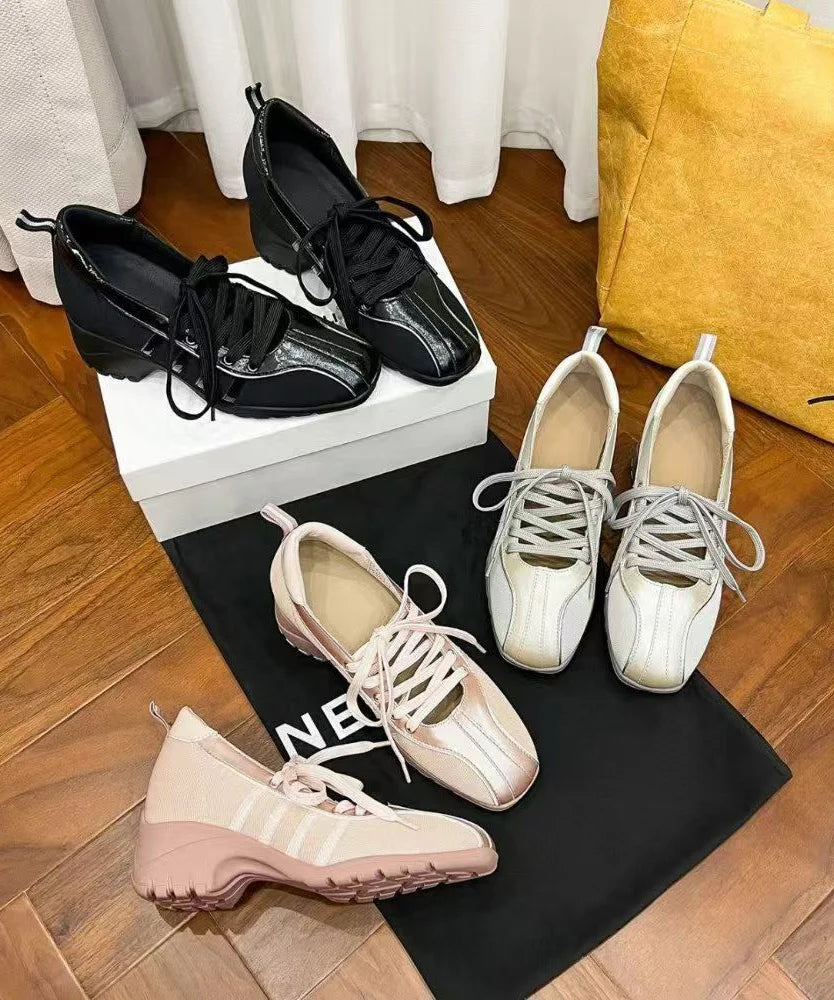 Dame Ballerinasko Platform Hæl Sporty Design 4