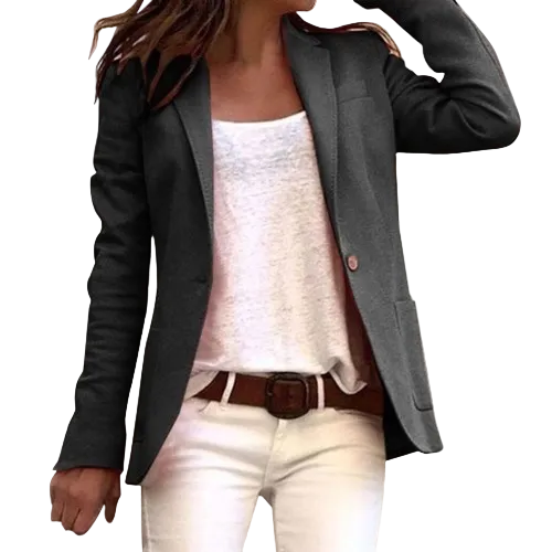 Dame Blazer Jakke Tætsiddende Stil 0