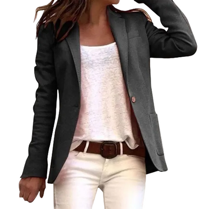 Dame Blazer Jakke Tætsiddende Stil 0