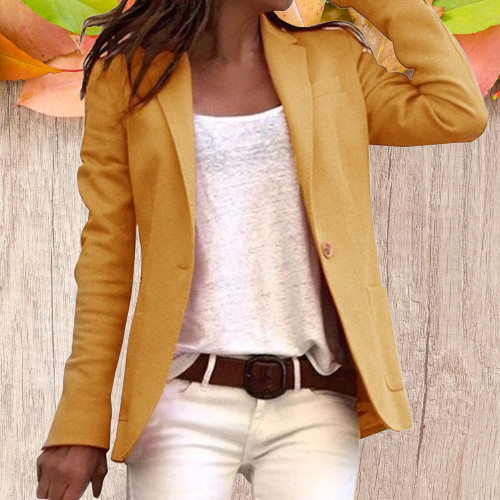 Dame Blazer Jakke Tætsiddende Stil 3