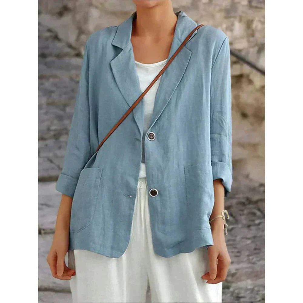 Dame Blazer Letvægts Design Moderne 1