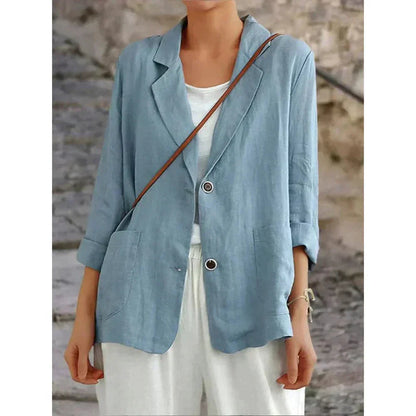 Dame Blazer Letvægts Design Moderne 1