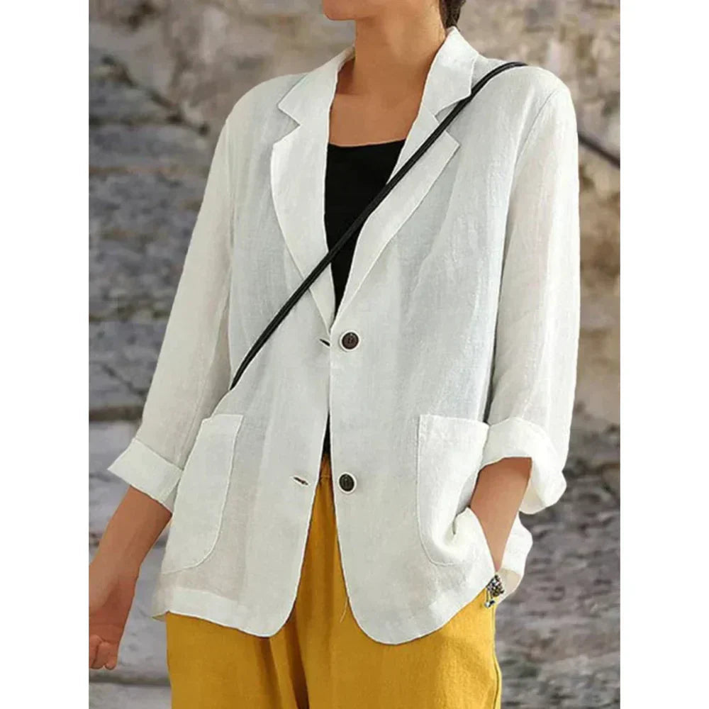 Dame Blazer Letvægts Design Moderne 2