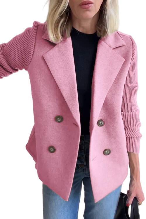 Dame Blazer Strikket Business Stil Moderne Design 0