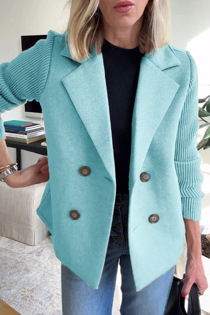 Dame Blazer Strikket Business Stil Moderne Design 4