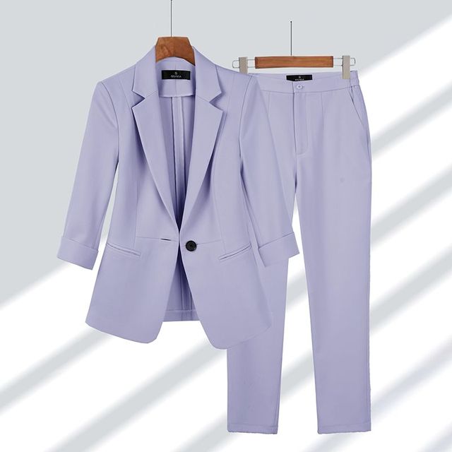 Dame Blazer og Bukseensemble Moderne 3