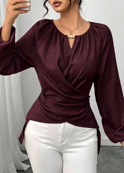 Dame Bluse Asymmetrisk Design 1