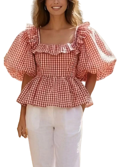 Dame Bluse Casual Stilfuld - Løs Pasform til Daglig Brug 0