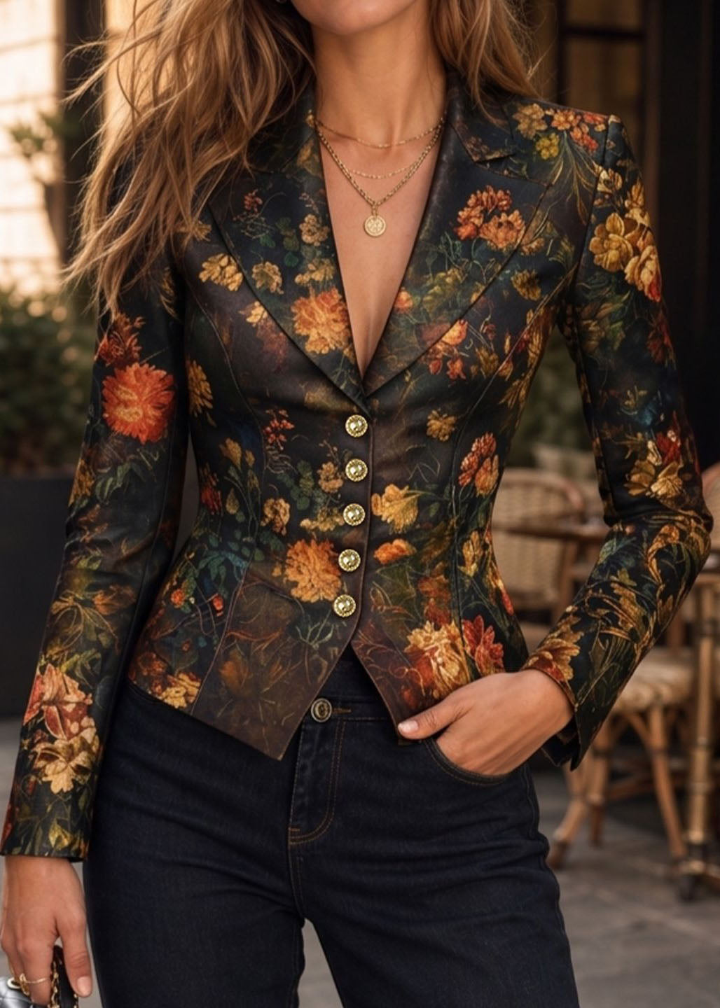 Dame Bluse Casual Stilfuld 1