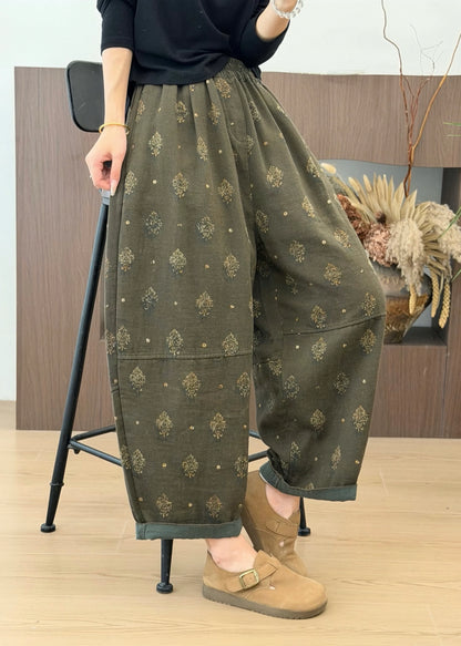 Dame Bomuldsbukser Med Elastisk Talje Og Lommer Plus Size 3