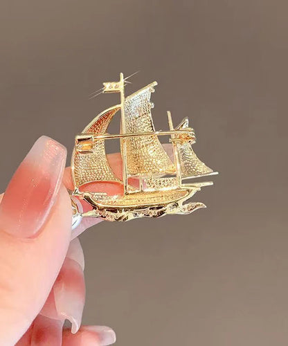 Dame Broche med Zirkonperle Detaljer 0
