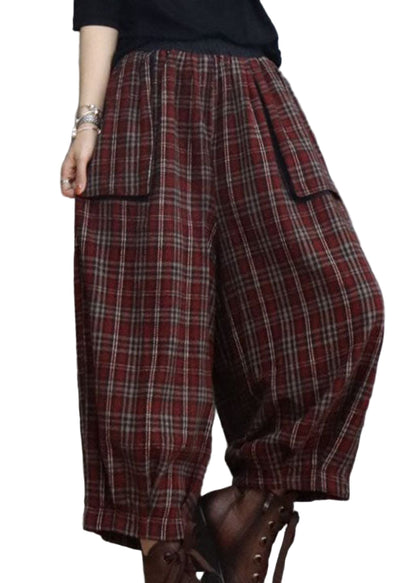 Dame Bukser Lanterne med Plaidlommer 0