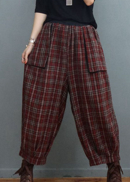 Dame Bukser Lanterne med Plaidlommer 1
