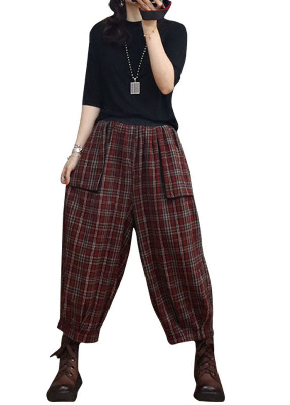 Dame Bukser Lanterne med Plaidlommer 4