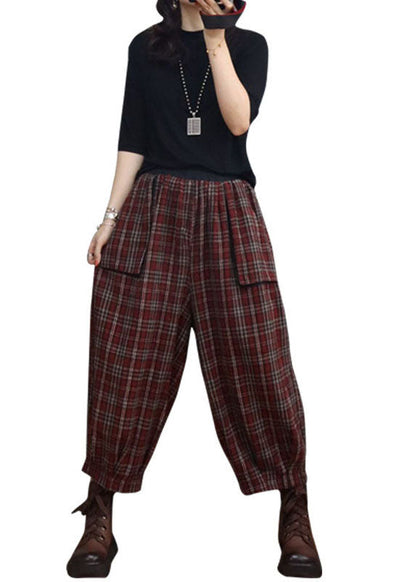 Dame Bukser Lanterne med Plaidlommer 4