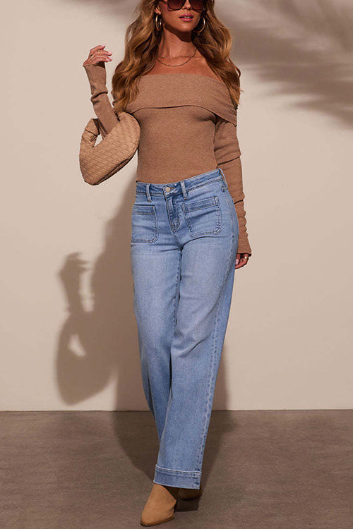 Dame Bukser Lige Ben Casual Stil 4