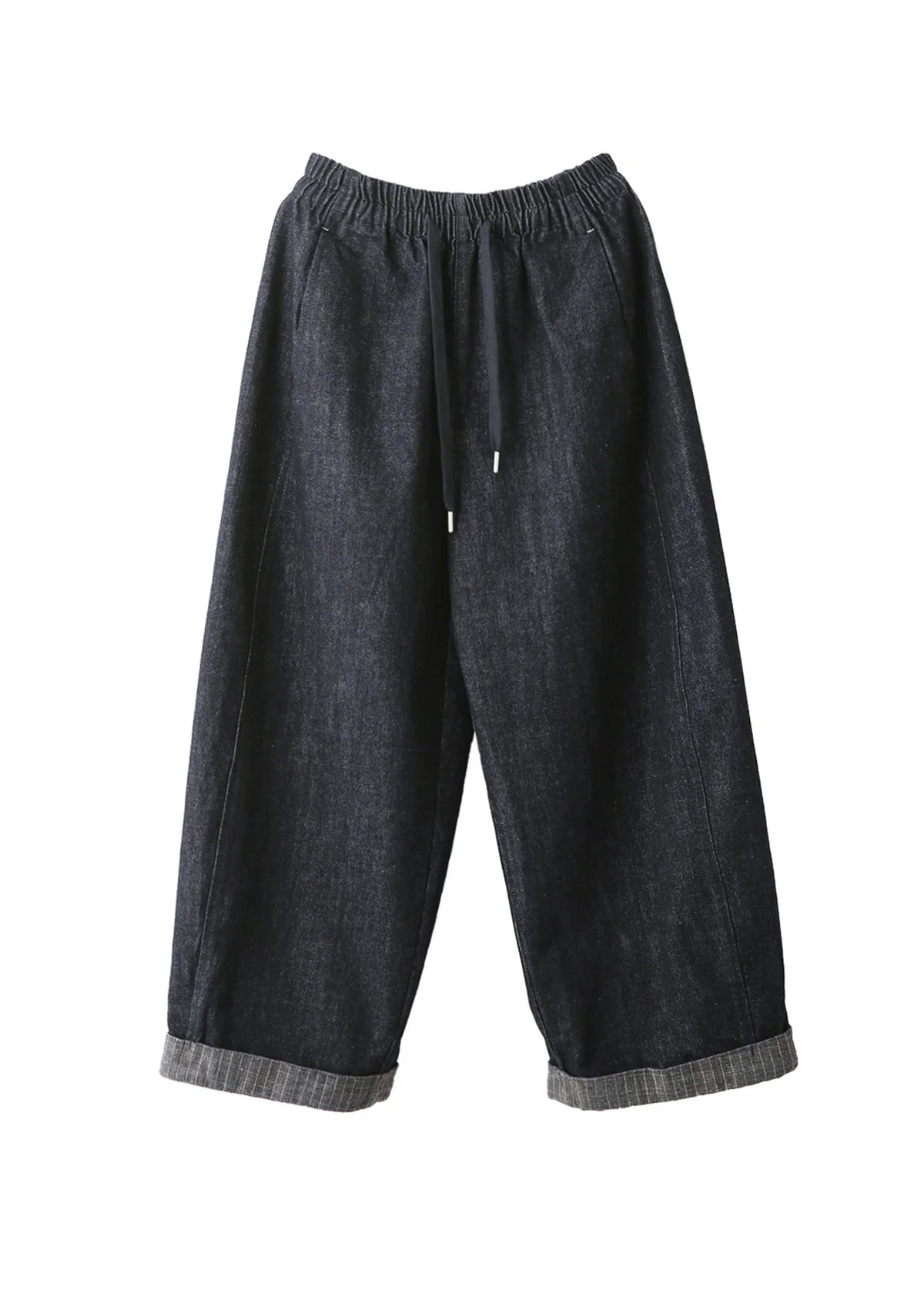 Dame Bukser Med Patchwork Og Elastisk Talje 4